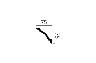Listwa sufitowa WT26 7,5x7,5x200cm Noël & Marquet