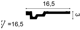 Listwa sufitowa zdobiona C353 3x16,5x200cm Orac
