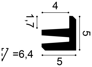 Listwa sufitowa zdobiona C380 5x5x200cm Orac