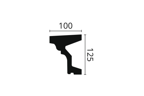 Listwa sufitowa zdobiona FA10 12,5x10x200cm Noël & Marquet