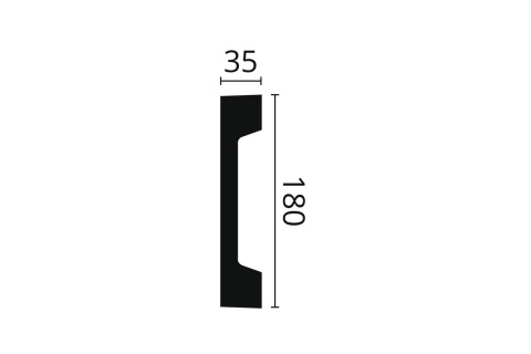 Listwa sufitowa zdobiona MA20 18x3,5x200cm Noël & Marquet