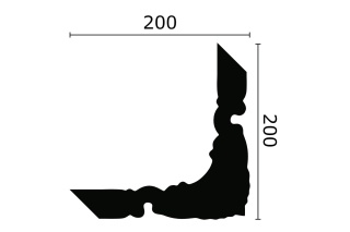Listwa sufitowa zdobiona Z101 20x20x200cm Noël & Marquet