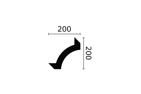 Listwa sufitowa zdobiona Z102 20x20x200cm Noël & Marquet