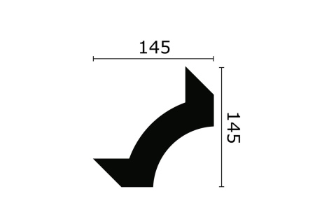 Listwa sufitowa zdobiona Z103 14,5x14,5x200cm Noël & Marquet