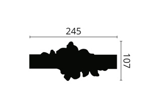 Listwa sufitowa zdobiona Z104 10,7x24,5x200cm Noël & Marquet