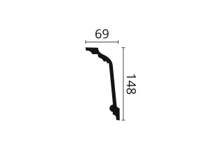 Listwa sufitowa zdobiona Z11 14,8x6,9x200cm Noël & Marquet