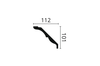 Listwa sufitowa zdobiona Z21 10,1x11,2x200cm Noël & Marquet