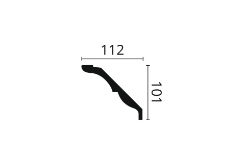 Listwa sufitowa zdobiona Z21 10,1x11,2x200cm Noël & Marquet