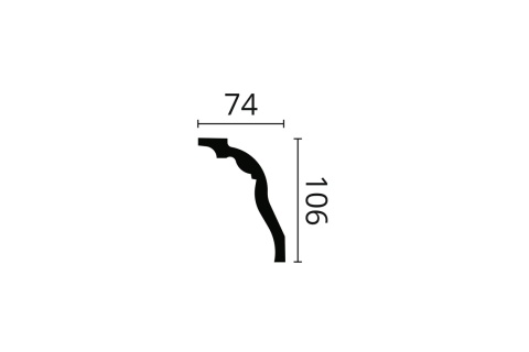 Listwa sufitowa zdobiona Z3 10,6x7,4x200cm Noël & Marquet