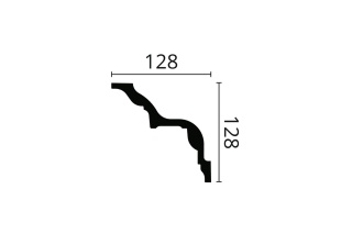Listwa sufitowa zdobiona Z4 12,8x12,8x200cm Noël & Marquet