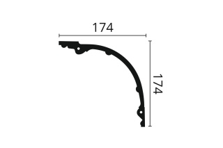 Listwa sufitowa zdobiona Z40 17,4x17,4x200cm Noël & Marquet