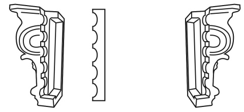 Pilaster K201 14,9x6,2x22,8cm Orac