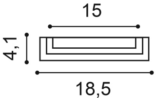 Pilaster K202 54,1x4,1x18,5cm Orac