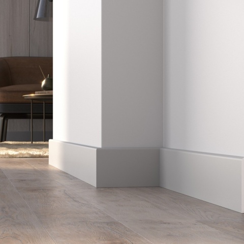 Listwa przypodłogowa PF100G Szary 10x1,5x240cm Mardom