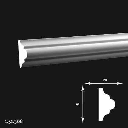Listwa ścienna 1.51.308 4,1x2x200cm Europlast