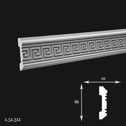 Listwa ścienna 1.51.311 200cm Europlast
