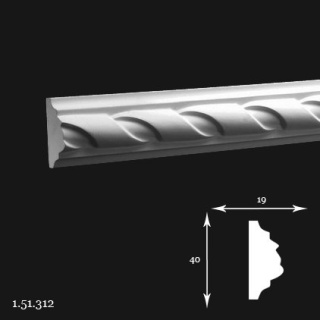 Listwa ścienna 1.51.312 4x1,9x200cm Europlast
