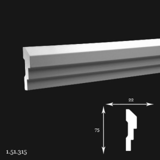 Listwa ścienna 1.51.315 200cm Europlast