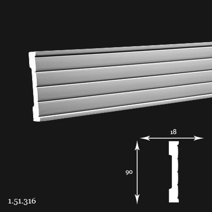 Listwa ścienna 1.51.316 200cm Europlast