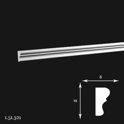 Listwa ścienna 1.51.321 1,9x0,8x200cm Europlast