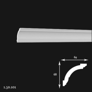 Listwa sufitowa 1.50.101 200cm Europlast