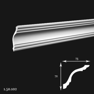 Listwa sufitowa 1.50.102 200cm Europlast
