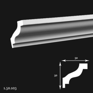Listwa sufitowa 1.50.103 200cm Europlast