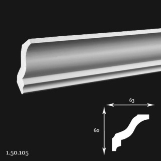 Listwa sufitowa 1.50.105 200cm Europlast