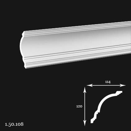 Listwa sufitowa 1.50.108 200cm Europlast