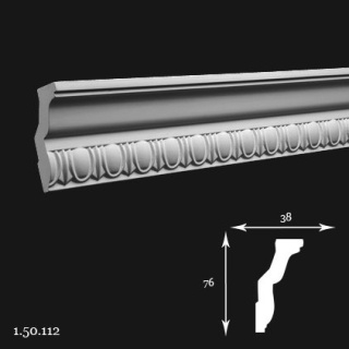 Listwa sufitowa 1.50.112 200cm Europlast