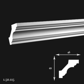 Listwa sufitowa 1.50.115 200cm Europlast