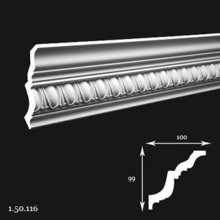 Listwa sufitowa 1.50.116 200cm Europlast
