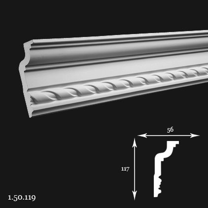 Listwa sufitowa 1.50.119 200cm Europlast
