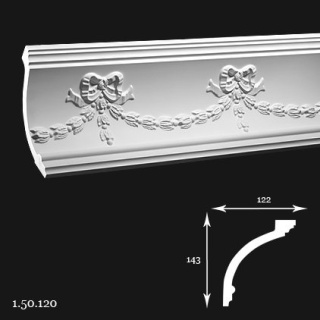 Listwa sufitowa 1.50.120 200cm Europlast