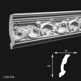 Listwa sufitowa 1.50.124 200cm Europlast