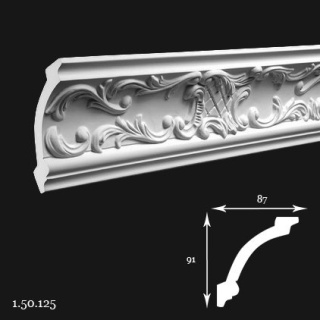 Listwa sufitowa 1.50.125 200cm Europlast