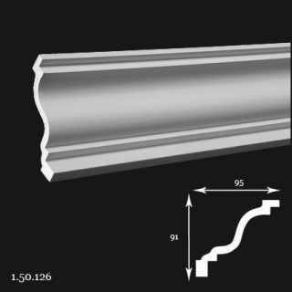 Listwa sufitowa 1.50.126 200cm Europlast