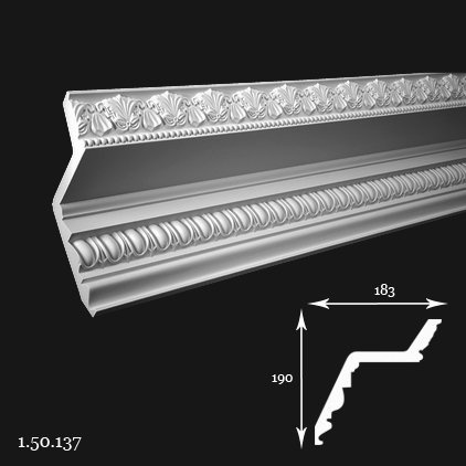 Listwa sufitowa 1.50.137 19x18,3x200cm Europlast