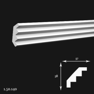 Listwa sufitowa 1.50.140 200cm Europlast