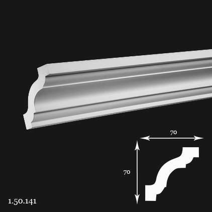 Listwa sufitowa 1.50.141 7x7x200cm Europlast