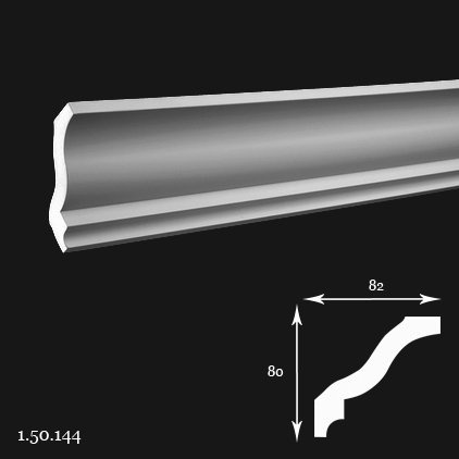 Listwa sufitowa 1.50.144 8x8,2x200cm Europlast