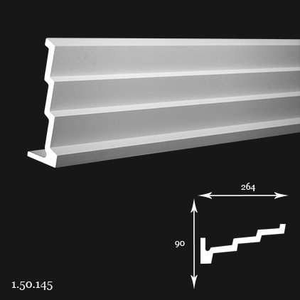 Listwa sufitowa 1.50.145 9x26,4x200cm Europlast