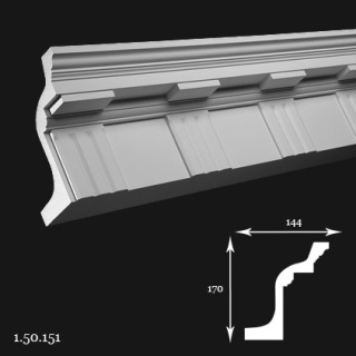 Listwa sufitowa 1.50.151 200cm Europlast