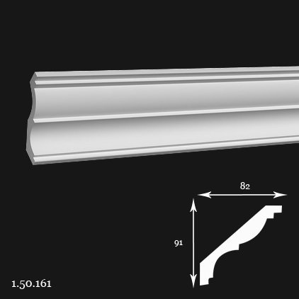 Listwa sufitowa 1.50.161 9,1x8,2x200cm Europlast