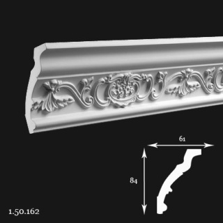 Listwa sufitowa 1.50.162 8,4x6,1x200cm Europlast