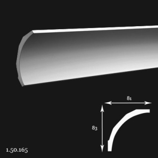 Listwa sufitowa 1.50.165 8,3x8,1x200cm Europlast