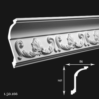 Listwa sufitowa 1.50.166 14,2x8,6x200cm Europlast