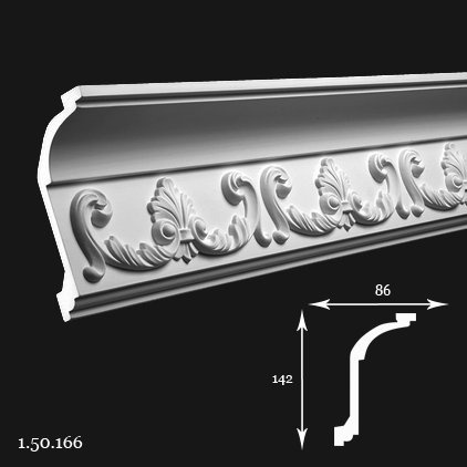 Listwa sufitowa 1.50.166 14,2x8,6x200cm Europlast