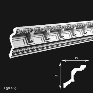 Listwa sufitowa 1.50.169 10,2x9,5x200cm Europlast