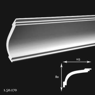 Listwa sufitowa 1.50.170 8x11,3x200cm Europlast